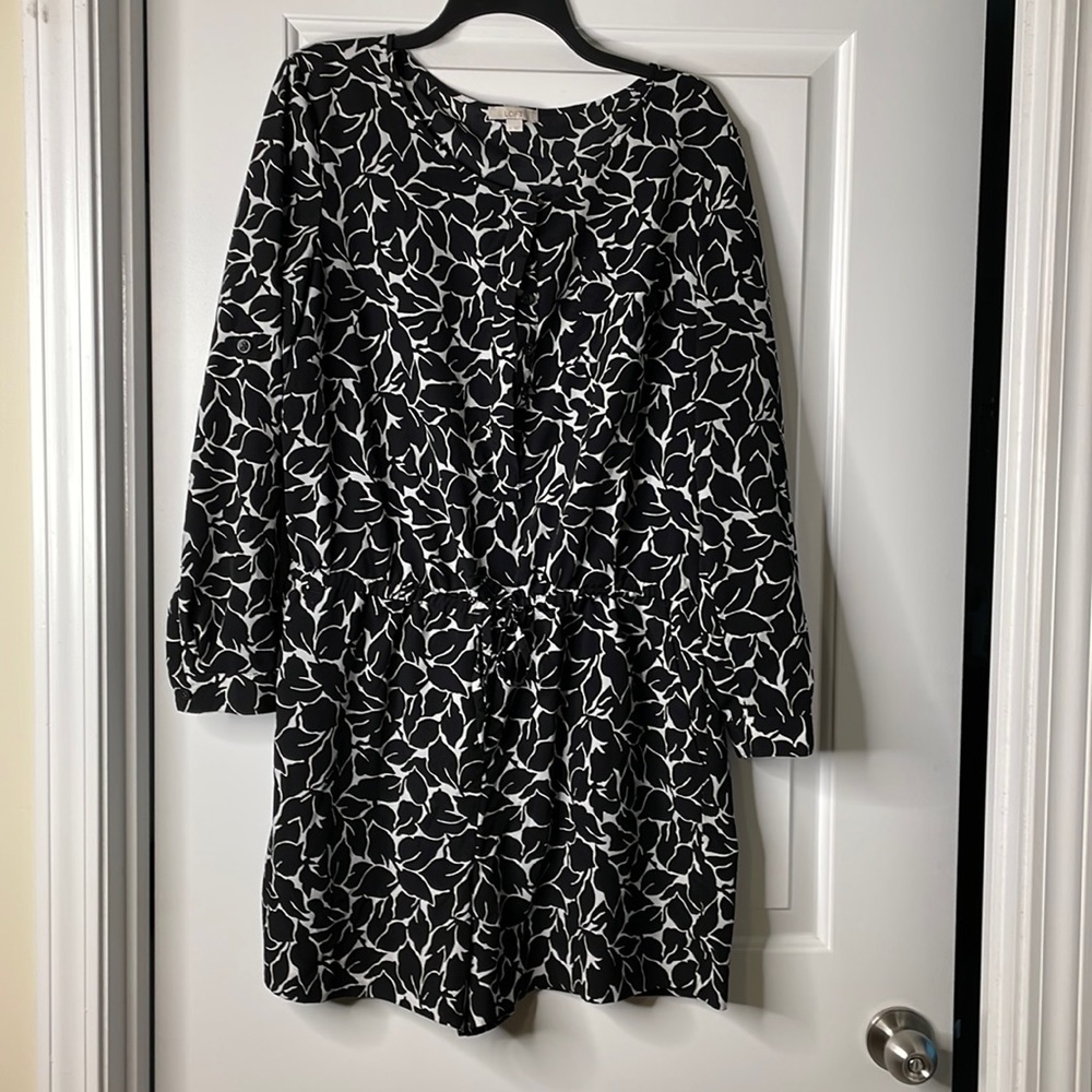Loft brand long sleeve romper